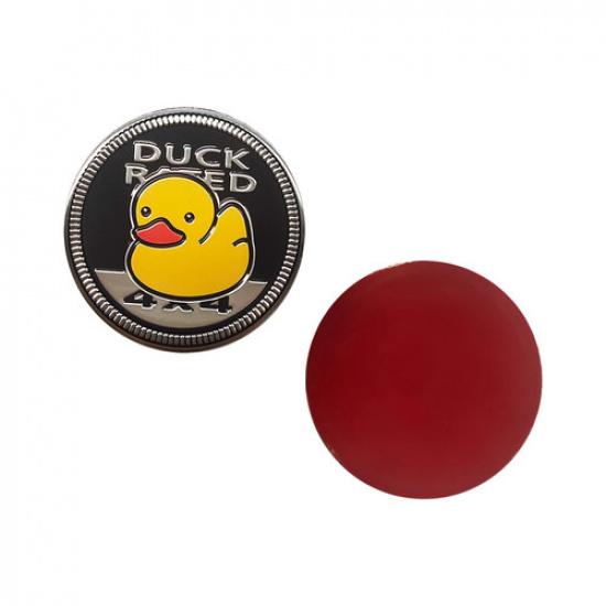 

2PCS 3D Rubber Duck Car Stickers Side Fender Auto Emblem Decal Universal