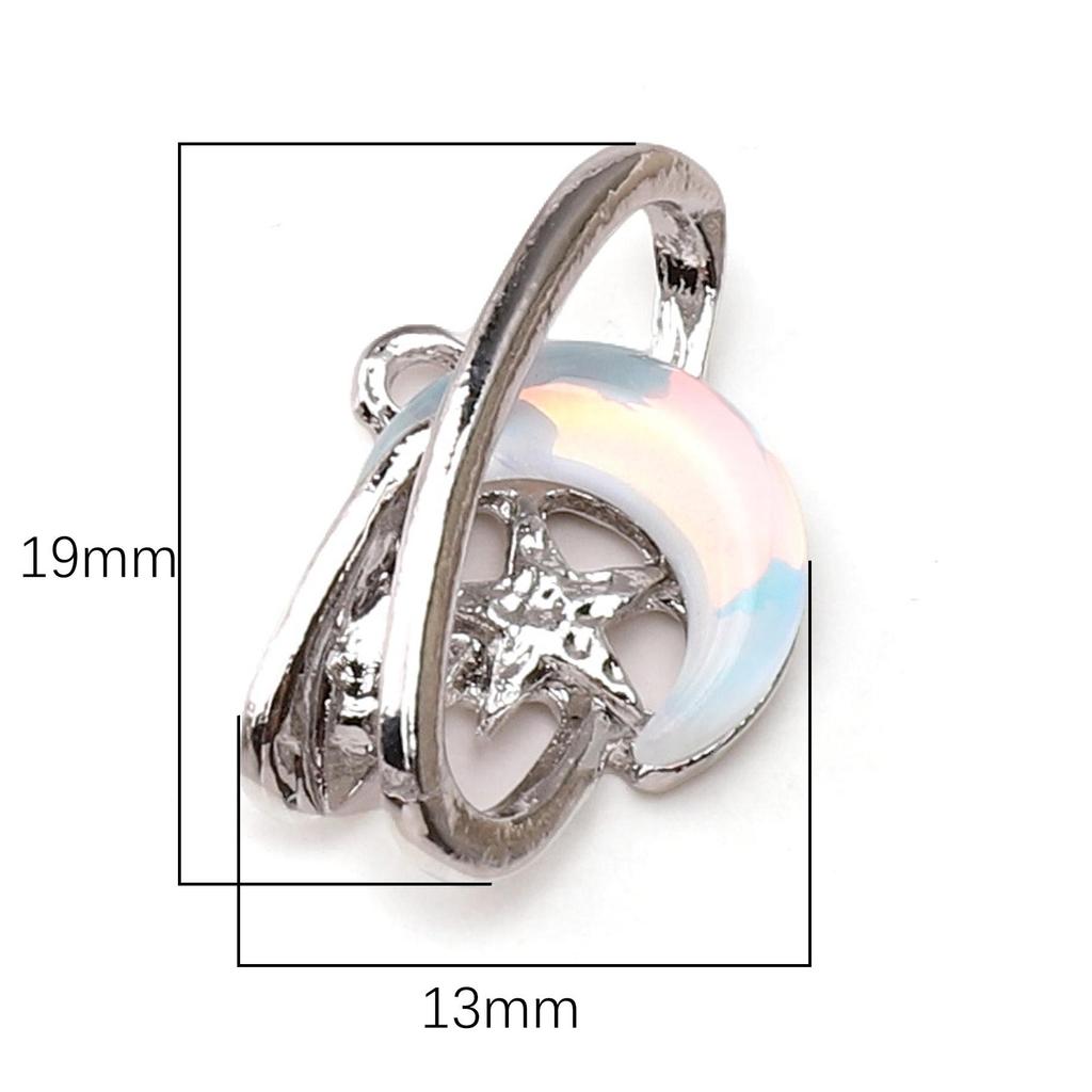 Slitinové přívěsky ve tvaru motýla, měsíce a srdce pro DIY náramek, náhrdelník, doplňky