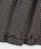 Yujen Vintage Frill Check Skirt_Black