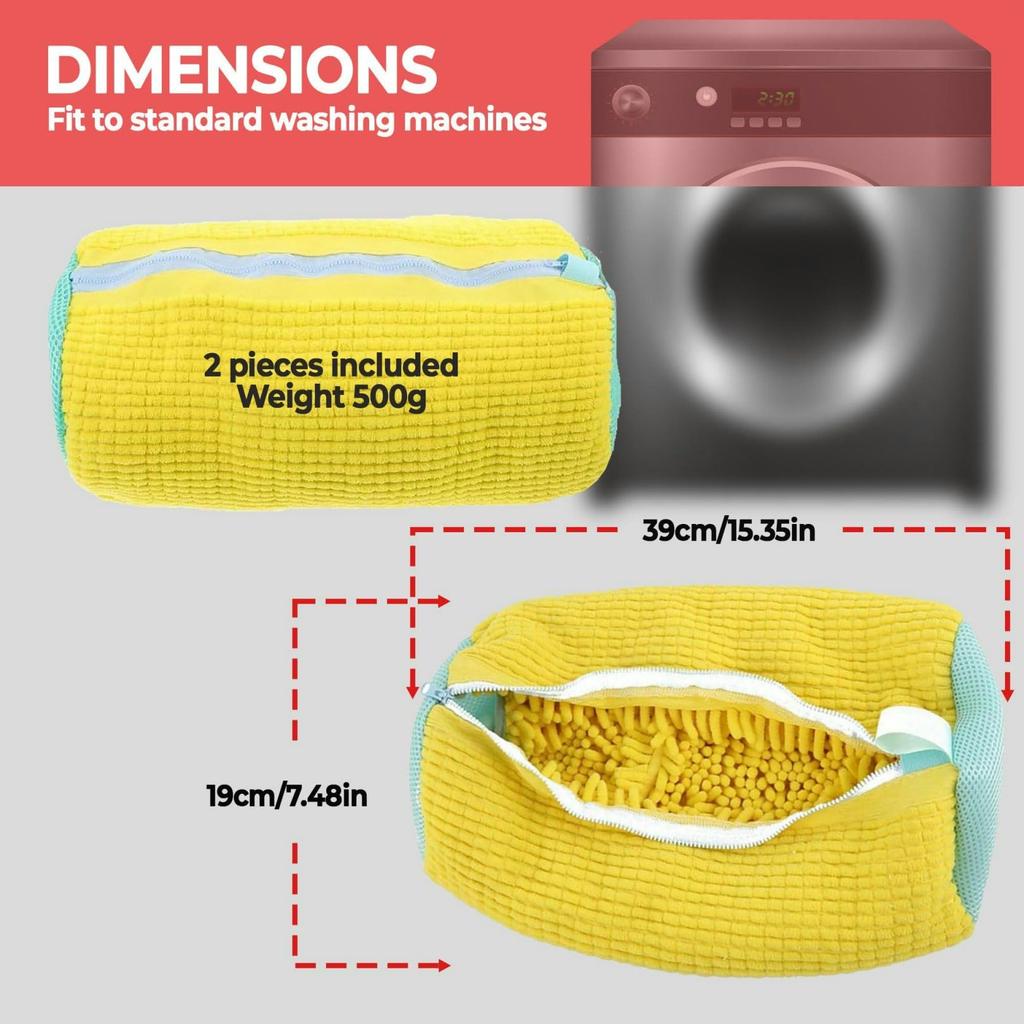 1/2/4pack Shoe Washing Machine bag, Reusable Shoe Cleaning Bag for Washing Machine, Fits All Shoe Types & Sizes