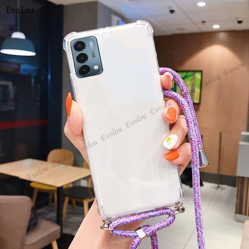 Crossbody Necklace Srap Cord Lanyard Case For POCO X8 Pro Max Shockproof Airbags Clear Soft TPU Cover For Xiaomi POCO X8 Pro X 8