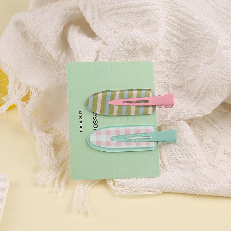 Lot de 2 pinces à cheveux série Jus pour filles, Pinces invisibles, Pinces bec de canard, Pinces à cheveux Pêche et Raisin, Pinces latérales, Accessoires pour cheveux