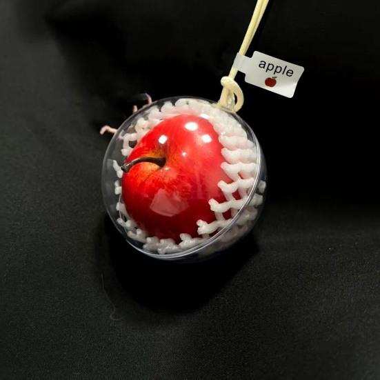 Pingente de Chaveiro de Natal Amuleto em Forma de Fruta Pingente para Espelho Retrovisor de Carro Descompressão