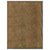 vidaXL Doormat Washable Brown 90x120 Cm