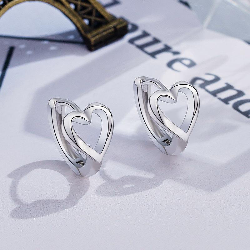 

Korean Needle Versatile Fashion Accessories Leaf Love Bixin Gift Jewelry