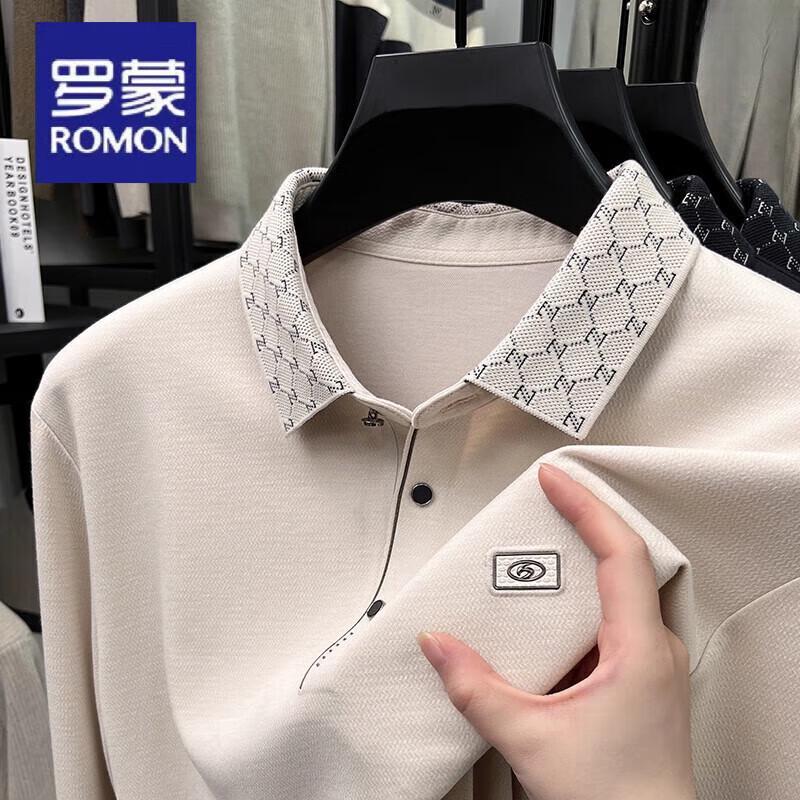 Мужская осенняя рубашка-поло в стиле business casual от Romensa L