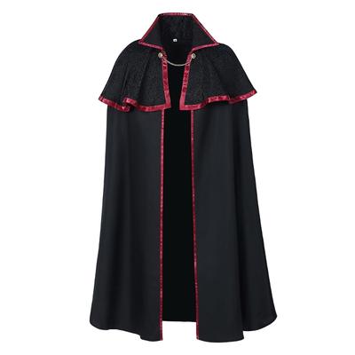 Mittelalterlicher Umhang Umhang Halloween Umhang Hexenumhang Vampir Kostüm Umhang Halloween Cosplay Langer Umhang für Männer Frauen Erwachsene