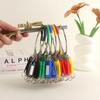Plastic Key Tags Transparent Window Key Chains New Key Storage Ring  Key Classification