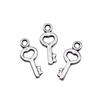 Simple Skeleton Key Charms Multi Color Alloy Pendants For Vintage Themed Jewelry