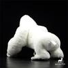 Albino Gorilla Hohe Treue Anime Niedlicher Affe Plüschtier Silberrücken Plüschtiere Lebensechte Tiere Simulation Stofftier Kawaii Spielzeug Geschenk
