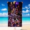 Quick Dry Beach Towel Five Nights At Freddy’s Pattern, Lightweight Absorbent Towel for Pool Beach Vacation Use