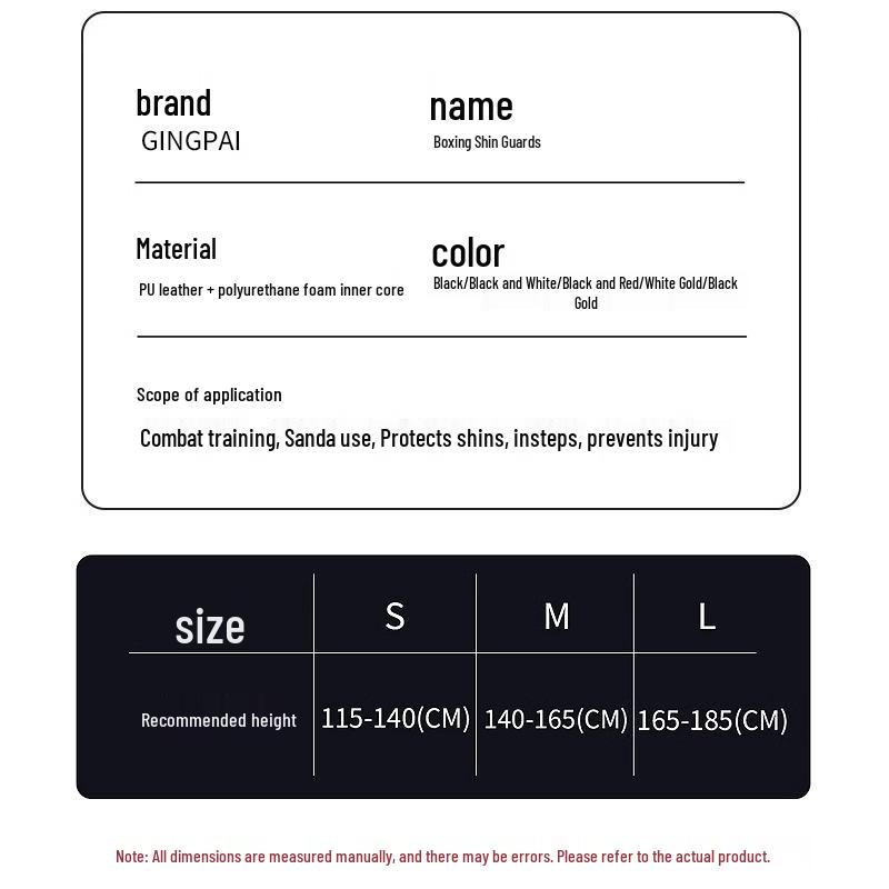 Adult & Child Martial Arts Shin & Foot Guards with Ankle Protection - Ideal for Boxing, Sanda, & Muay Thai Training