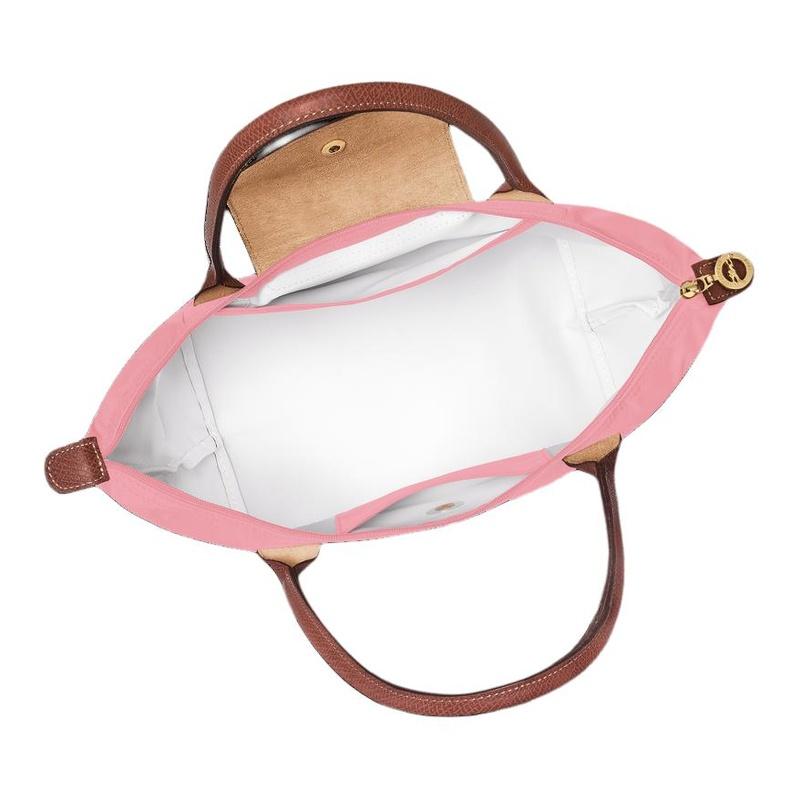 Longchamp Shoulder Bag Le Pliage Original Printed Logo Logo Snap Button Closure Polyamide Tote Tote Shopping Handbag Women's Marshmallow L2605089P92