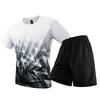 Letní volný neformální dvoudílný sportovní set s krátkým rukávem