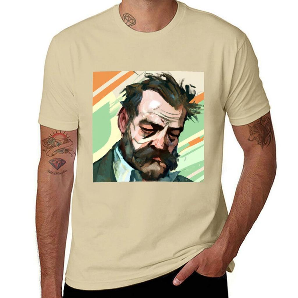 Disco Elysium - Harry Dubois Fan Art T-Shirt sweat summer clothes hippie clothes sublime plain white t shirts men