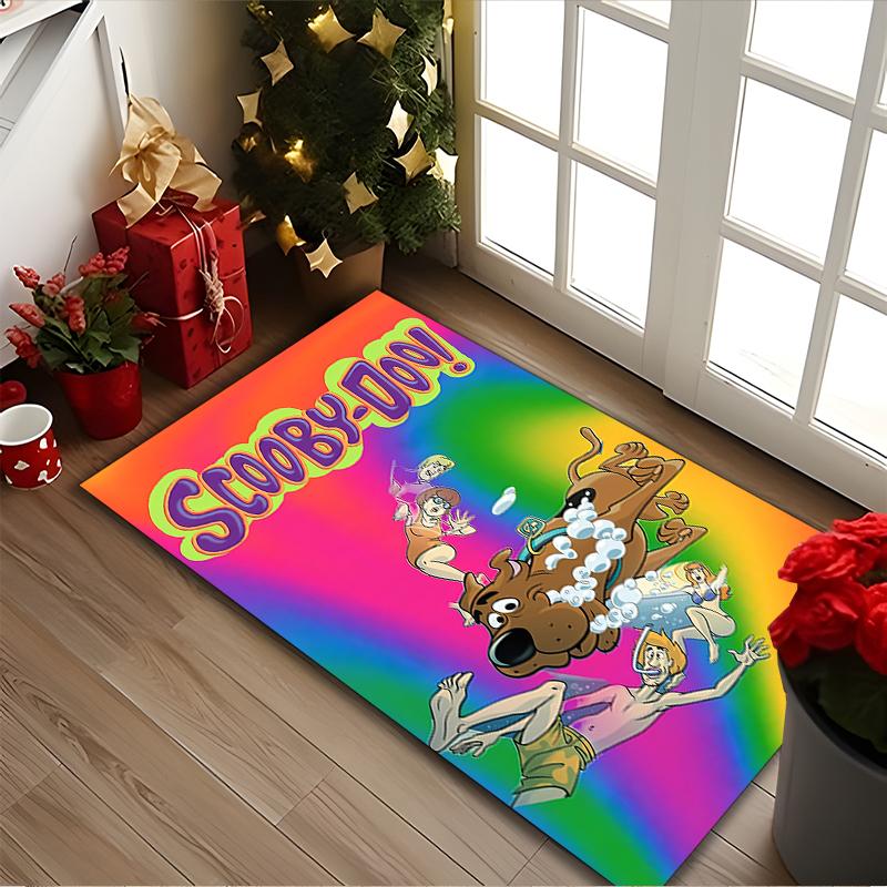 1pc Office Printed Area Carpet, SCOOBY-DOO Rug, Home Sofa Chair Mat For Christmas and Halloween Décor