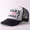 New printed baseball cap European and American outdoor breathable truck driver mesh cap