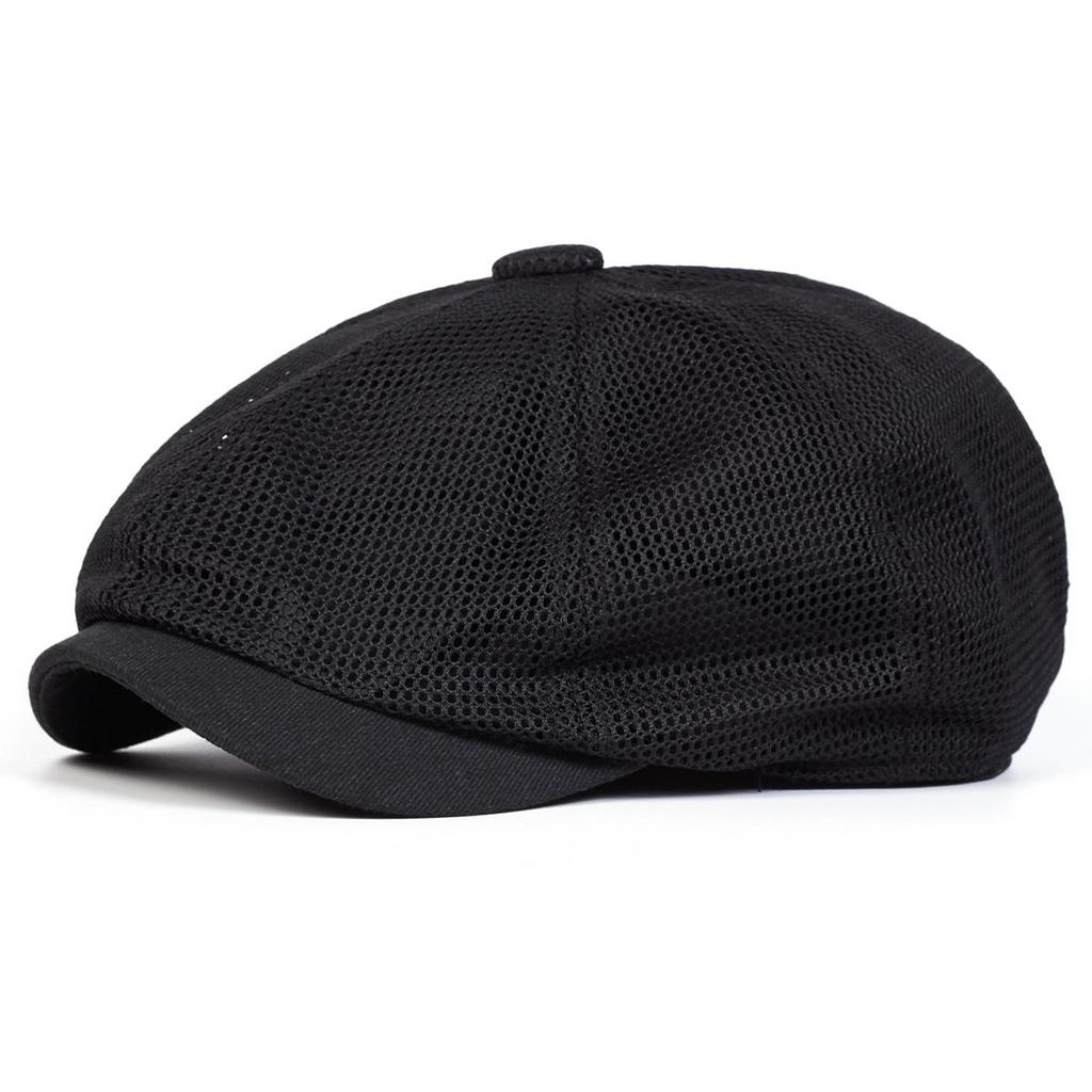 Solid Color Mesh Breathable Beret Outdoor Sunscreen Leisure Hat Spring Autumn Hunting Travel Tourism Travel Accessories for Women Men