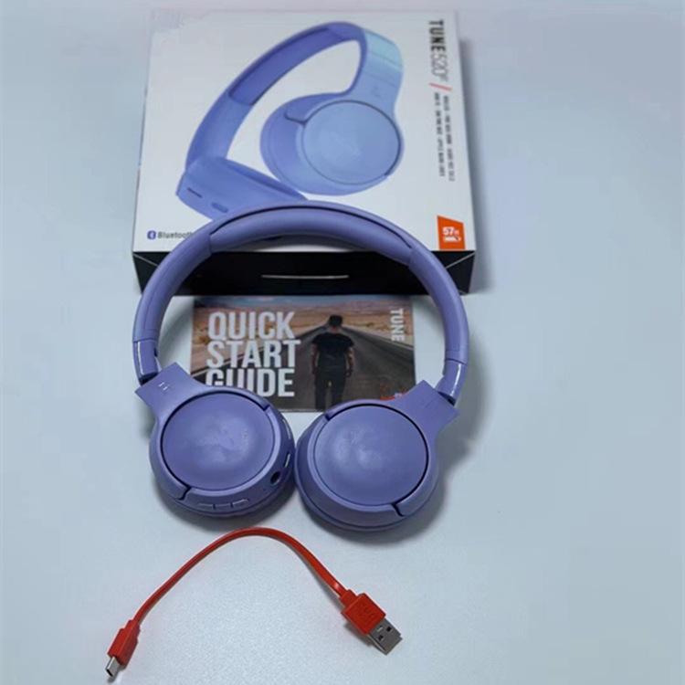 

JYL Headphones T520 Over-Ear BT5.0 High Sound Sports Purple бавовна цукерки колір