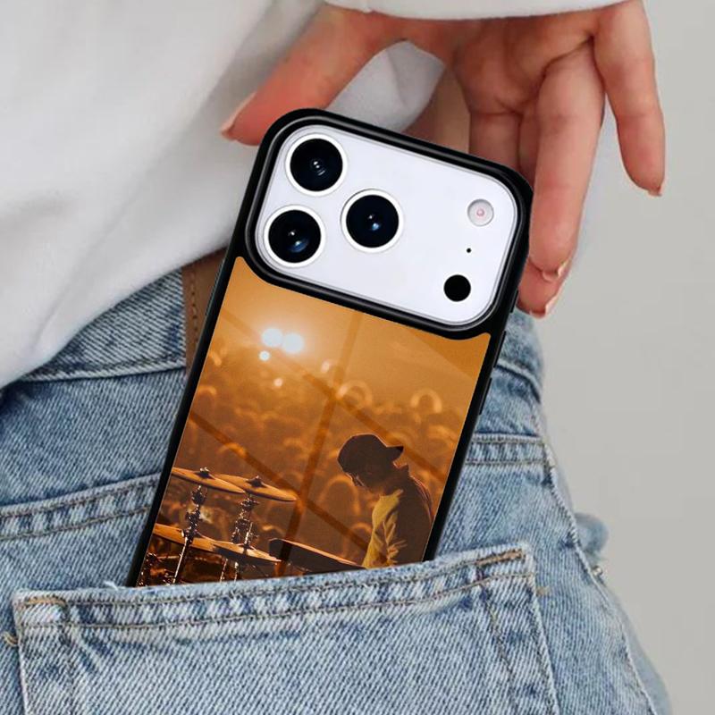 Drum Drummer Music DJ Soft Phone Case for iPhone 16e 15 14 13 12 17 Pro Max Plus Air 17pro Cover Coque