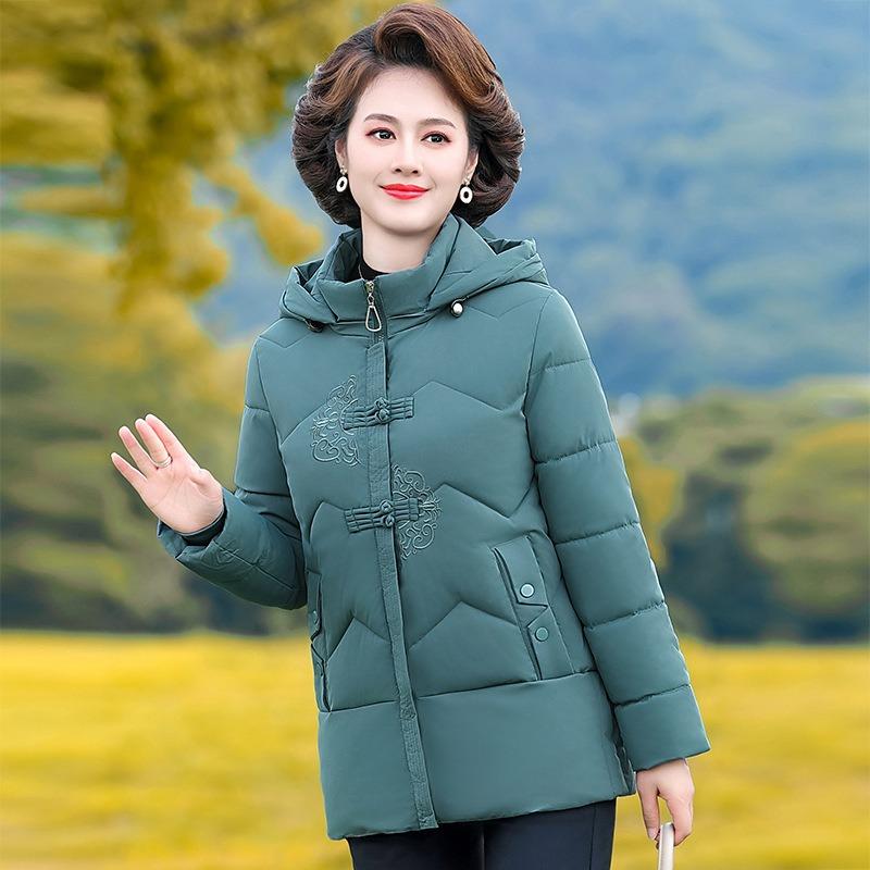 Middle mother winter thickened jacket new middle the elderly women's clothing large size thickened padded jacket