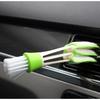 Multifunction Car Air Vent Cleaner Mini Double-end Micro Fiber Vent Duster Removable Cloth Cover Portable Cleanup Brush For Car