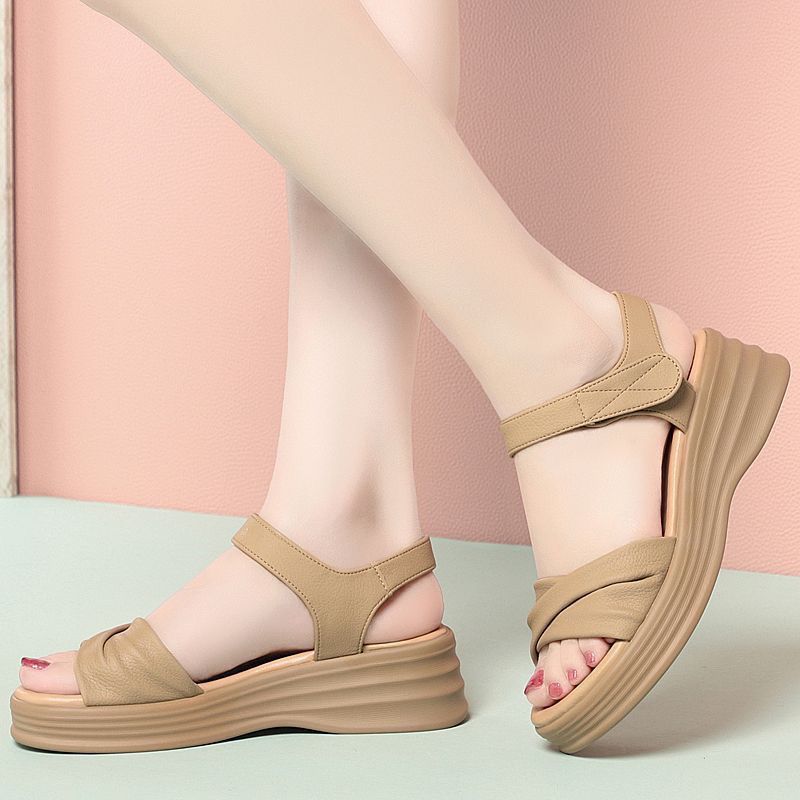 New Summer Sandals with A Low Heel, Non-slip, Wear-resistant, Stylish Mid-heel, Sporty, Casual, Fashionable Women's Shoes