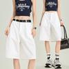 Spring and Summer New Products Drape High Waist Straight Loose Wide Leg Five-point Casual Pants Children's Five-point Pants
