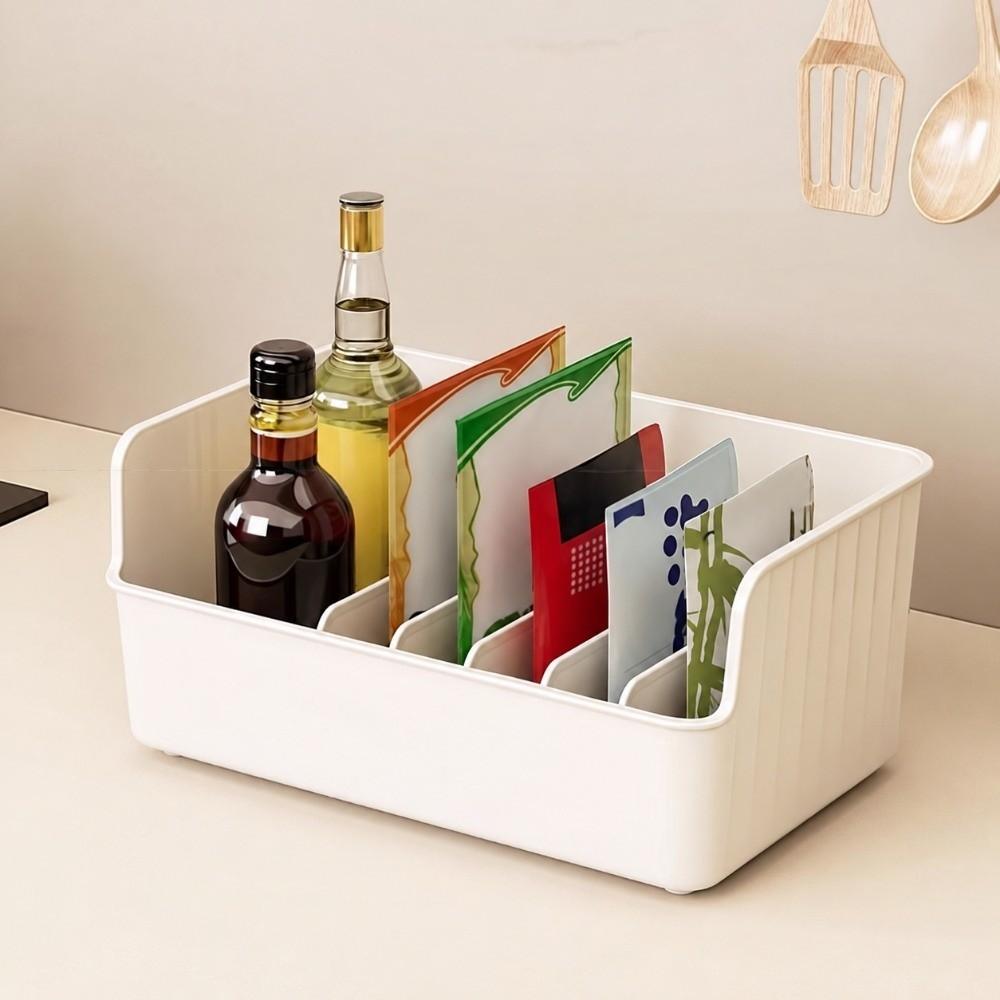Clear Plastic Food Storage Organizer Large Capacity Spice Storage Box Snack Storage
