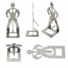 Supporto per Salsicce in Acciaio Inossidabile Supporto per Hot Dog Design Uomo Muscoloso Scaffale Espositore per Alimenti Durevole Accessorio Metallico per BBQ per Grigliatura Cottura