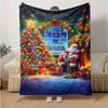 1Pc Christmas Night Fantasy Blanket Soft And Comfortable Casual Warm Camping Travel Christmas Halloween Gift M921399