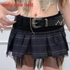 Vintage Y2k Star Rivet Pu Leather Belt With Alloy Buckle For Daily Wear
