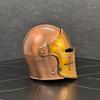 Copper Barbute Helmet with Faceplate, Battle Ready Knight Armor for SCA, LARP Medieval Warfare