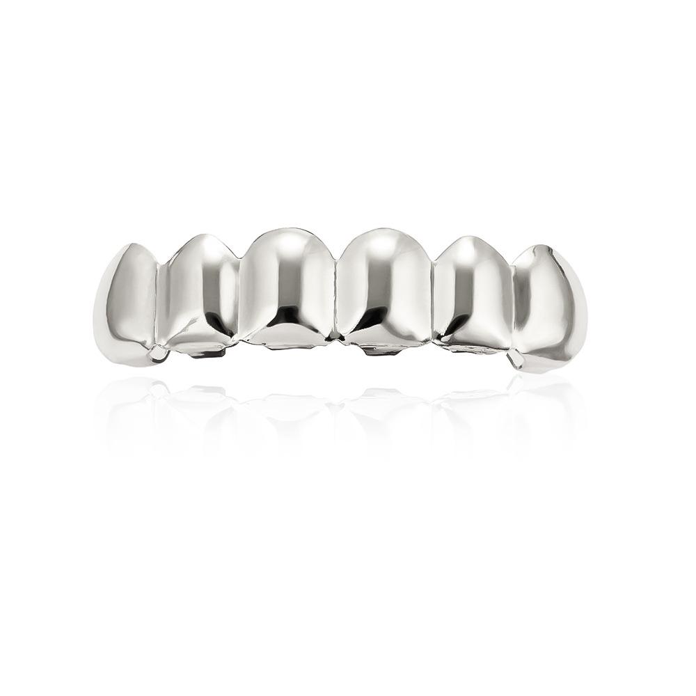 Gold Hip Hop Grillz for Men and Women - Smooth Tooth Decoration