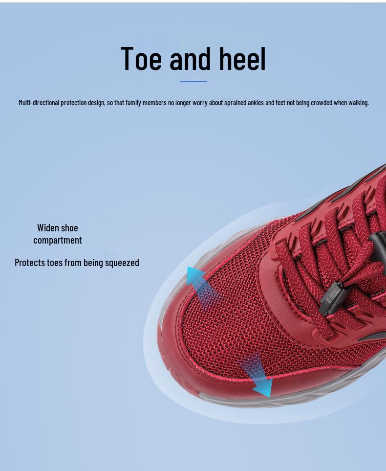 Zhang Kaili Women's Non-Slip Dad Shoes - New Style, Comfortable, Lightweight Soft Sole for Middle-aged & Elderly Walking