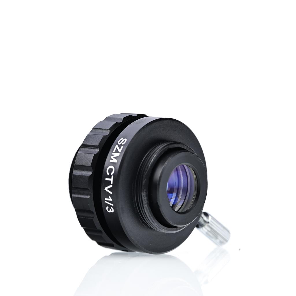 Rosfix Adapter 1/3CTV for Stereoscopic Microscope Camera – Increased Field of View | Mounting Diameter 27.7mm and 25mm | Magnification 0.3x