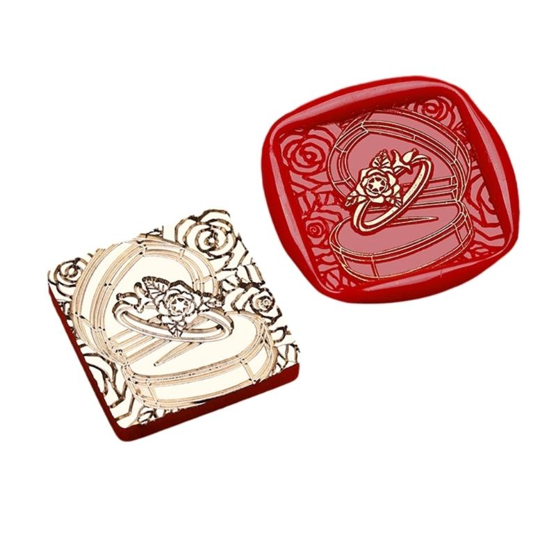 Präge Siegelwachs Stempelkopf Messing Siegelstempel Wachssiegel Stempelkopf Ersatz zum Versiegeln von Umschlägen oder Grußkarten