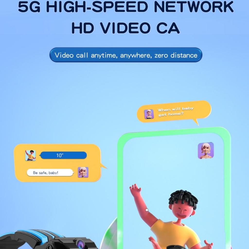 Rainbuvvy GS35 Quad Core 1.83inches Screen 1GB+8GB LTE 4G 2MP Dual Rear Camera Android OS Smart Watch Antenna Touch Panel WIFI Smart Watch