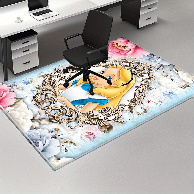 1pc, "Home Decor Carpet | Office Rug | Chair Pad | Outdoor Mat | Gift Idea - Alice in Wonderland Inspired Floral Design"P027