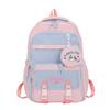 Schoolbag Korean Version of the New High-value College Style Fresh and Sweet Contrasting Color Backpack Junior High School Students Lightweight 