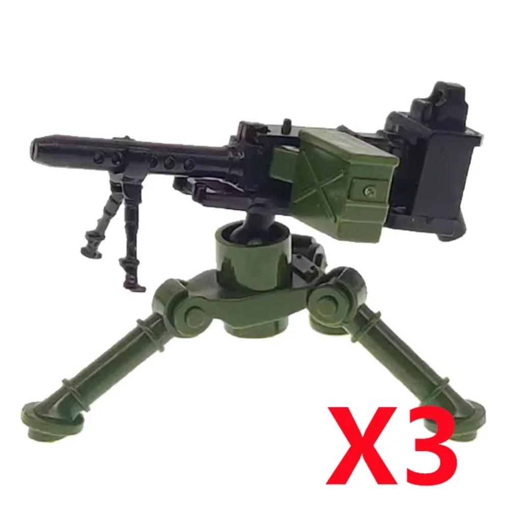 Vojenský MOC Stavebnice zbraní Těžký kulomet Gatling M19 NSV Figurky Dělostřelectvo Odminovací Pistole Kulka Hračka Dárek K013