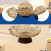 Decorative Pedestal Bowl Food Vegetable Holder Fruit Basket Storage Tray for Hotel