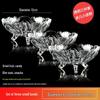 Nordic European Style Crystal Glass Fruit Bowl