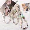 Akrylperler perlertelefonstropp Coconut Tree Smartphone Lanyard Coconut Telefonkjedekamera