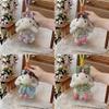 Cute Bunny Plush Keychain With Tulip Skirt For Car Keys Or Gifts
