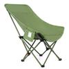 The three-position adjustable moon chair is reliable for sitting and reclining. It is a high folding chair for outdoor camping