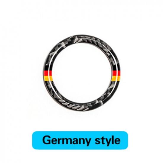 Carbon Fiber Car Engine Start Stop Ignition Trim For Mercedes Benz C Class W205