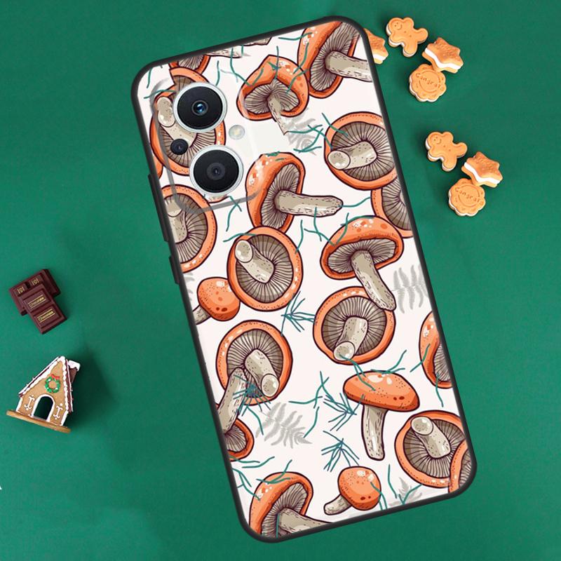 Mushroom Forest Case For OPPO Reno 14 13 12 11 F 10 Pro 8T 8 7 Lite Cover For OPPO Find X8 X6 X5 X9 Pro Coque