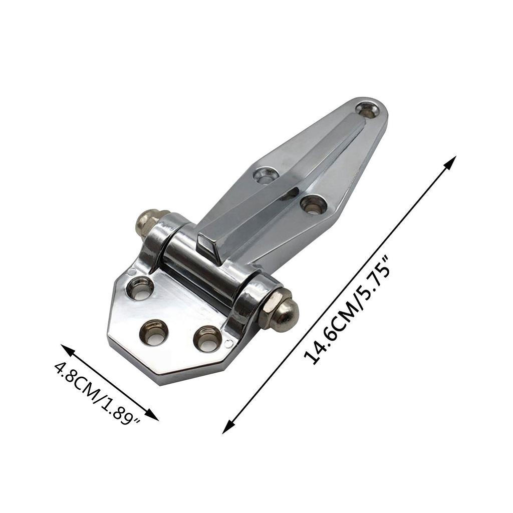 Stainless Steel 4'' Vintage Galvanized Primitive Industrial Rustic Barn Farm Door Warehouse Flat Hinge Refrigerator