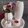 Vase Silione Molds for Room Decoration, Striped Silicone Tealight Holder Molds for Tealight Holder Candlestick Stand